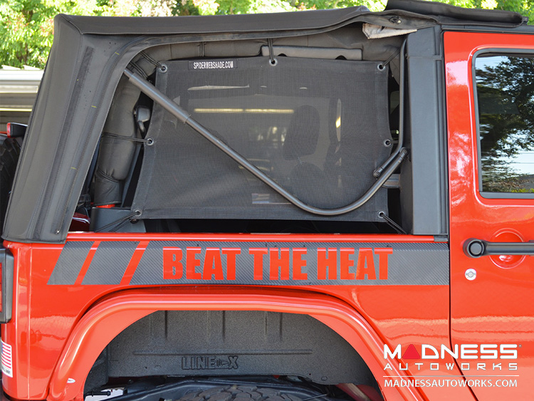 Jeep Wrangler JK Top Trailmesh Spider Sides - 2 Door 